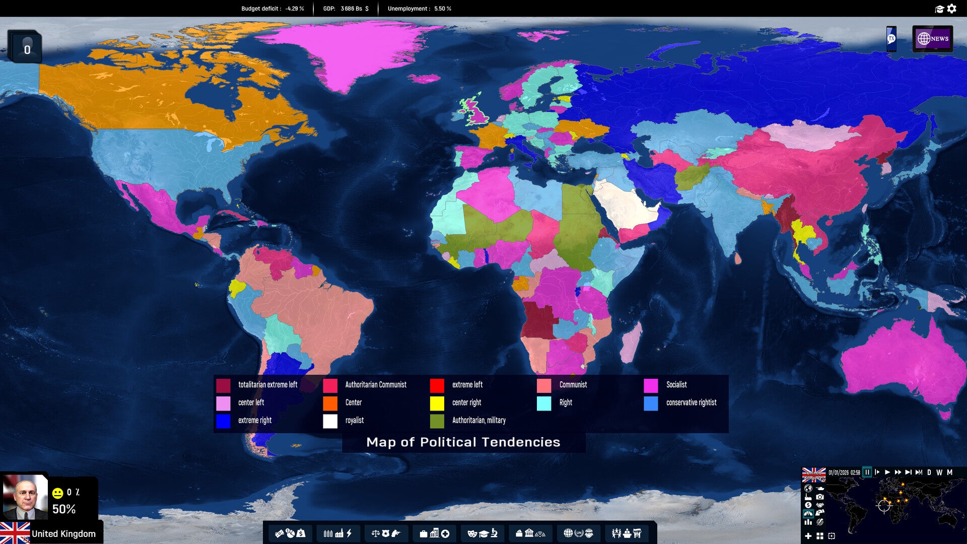 Geo-Political Simulator 2026 Edition screenshot 3