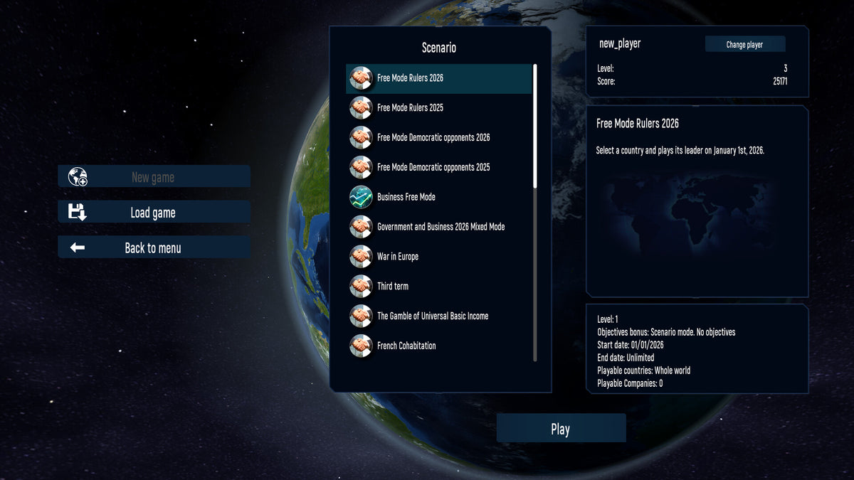 Geo-Political Simulator 2026 Edition screenshot 2
